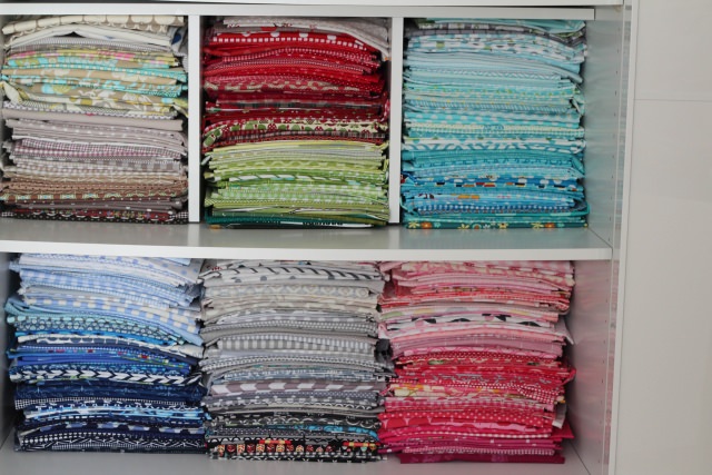 Fabric Stash by Color