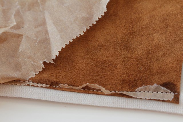 Nähen auf Backpapier2